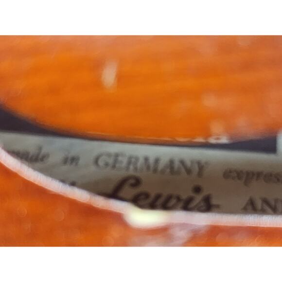 Vintage Ton Klar The Dancla William Lewis & Son 4/4 Student Violin w/ Hard Case - Picture 9 of 12